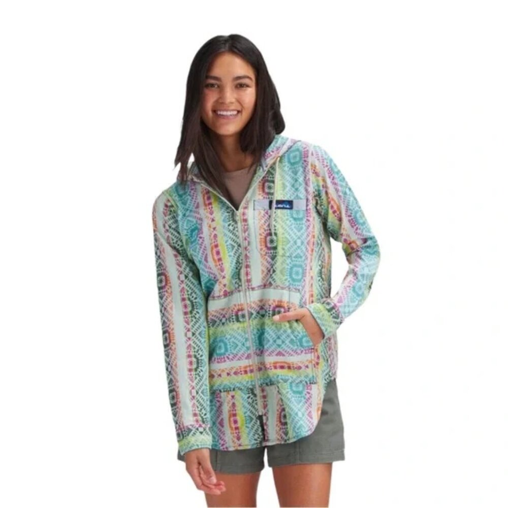 KAVU Saratoga Light-weight Hoodie Summer Love Size M - Picture 8 of 11